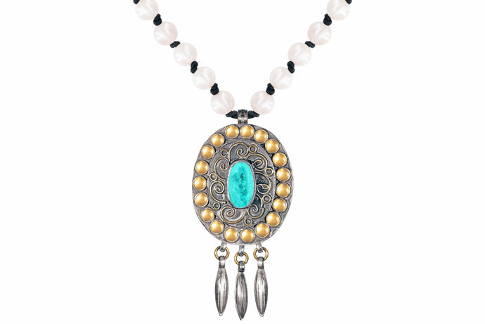 Turquoise Antiqued Necklace