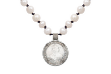 Load image into Gallery viewer, Double Headed Eagle Diamond Coin Necklace