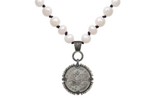 Load image into Gallery viewer, Diamond Double Headed Eagle Coin Necklace 1828