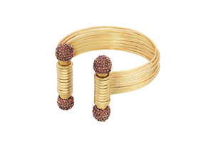Gold Crystal Cuff Bracelet