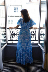 Julie Maxi Dress in Blue