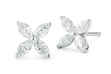 Load image into Gallery viewer, Marquise Diamond Earrings