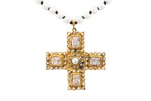 Load image into Gallery viewer, Coptic Crystal Cross Necklace