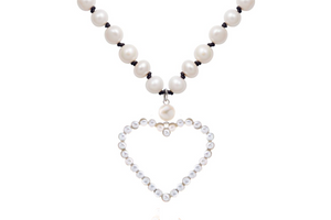 Pearl Love Heart Necklace