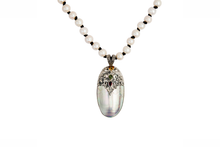 Load image into Gallery viewer, Bejeweled Silver Shell Necklace