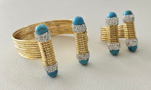 Load image into Gallery viewer, Crystal Turquoise Cuff SET - As Seen On Tammy