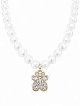 Load image into Gallery viewer, Lulu Paw Pearl Necklace