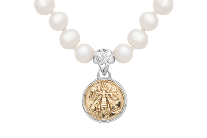 Bee Coin Necklace