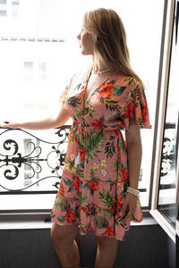 Angie Dress in Tropical Pink