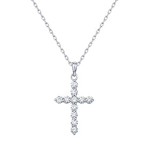 Load image into Gallery viewer, Diamond Cross Necklace