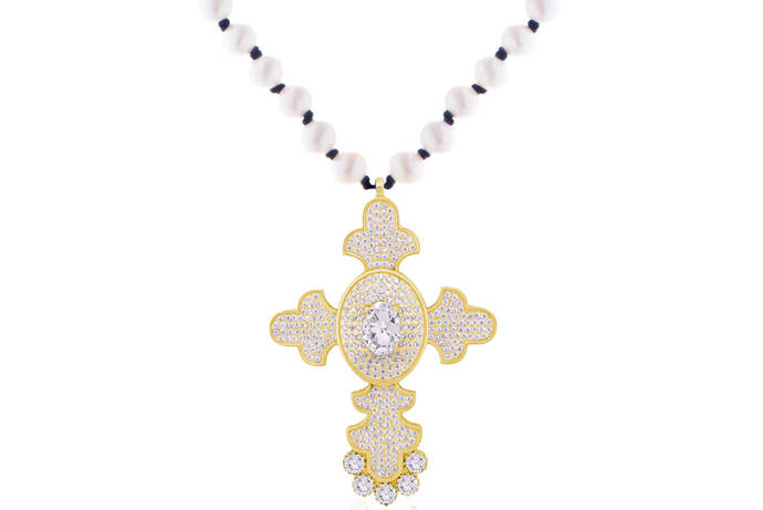 Gold Sultan Cross Necklace