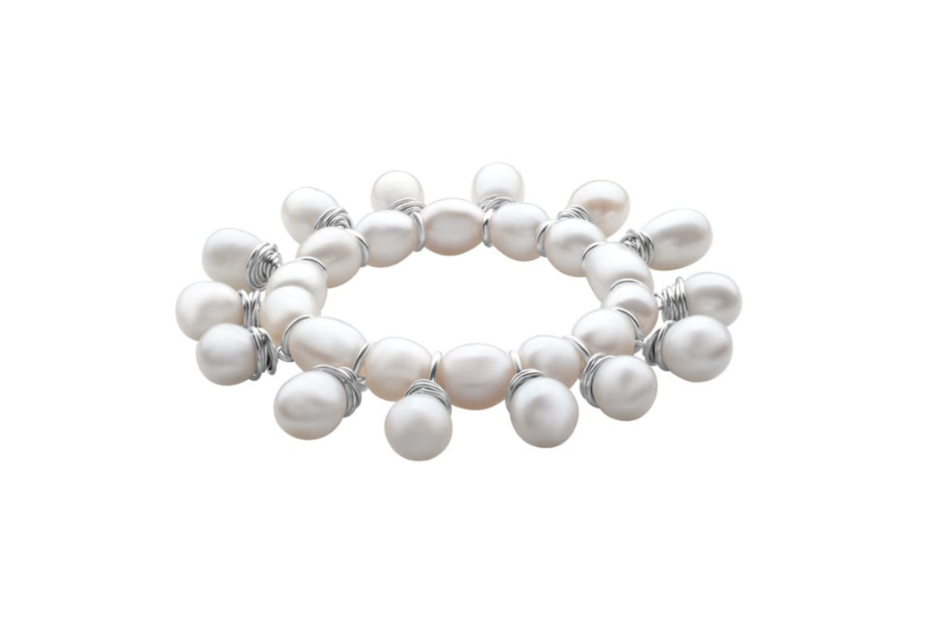 Freshwater Pearl Charm Bracelet