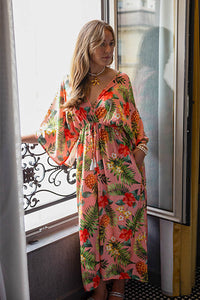 Kuta Kimono in Tropical Pink