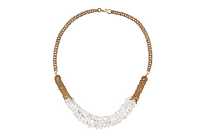 Antiqued Seed Pearl Necklace