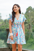 Load image into Gallery viewer, Angie Dress in Blue Daisy