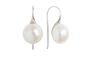 Silver Balinese Pearl Earrings