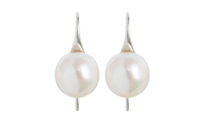 Silver Balinese Pearl Earrings