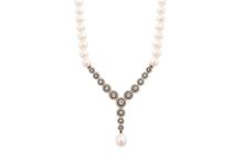 Load image into Gallery viewer, CZ Pearl Drop Necklace