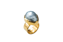 Load image into Gallery viewer, Gold Tahitian Pearl Ring