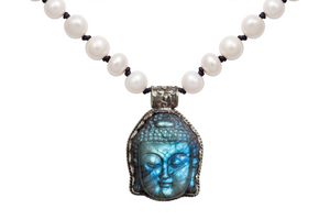 Labradorite Buddha Necklace