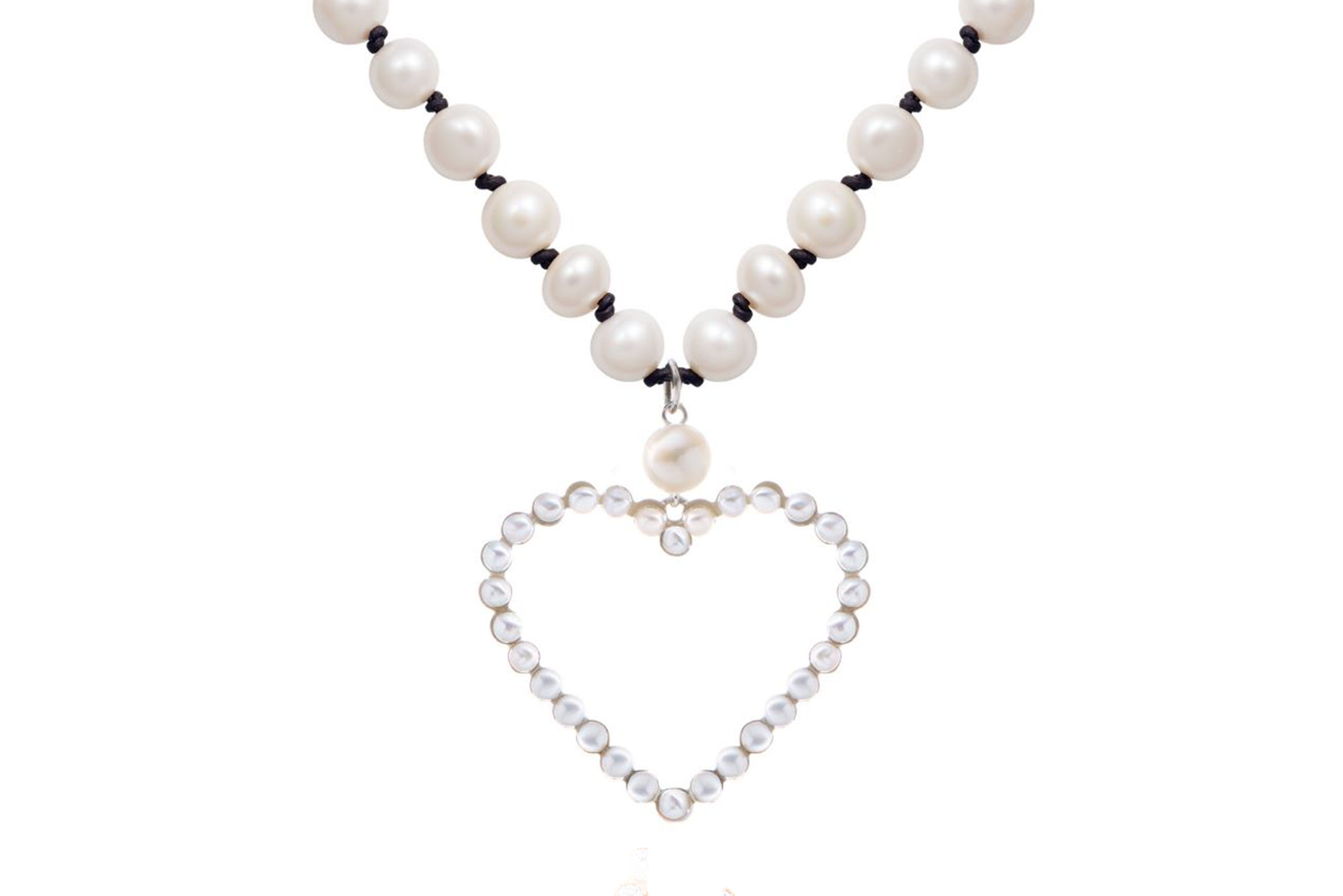 ☆MIDNIGHT MOMENT.☆ magnet love pearl necklace (2COLORS ☆MIDNIGHT MOMENT.☆ magnet love pearl necklace (2COLORS