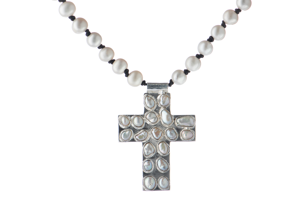 James Avery Faithful Spirit Cross Stainless Steel Pendant with Pearl |  Dillard's