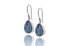 Load image into Gallery viewer, Midnight Blue Druzy Earrings