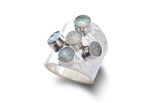 Load image into Gallery viewer, Druzy Round Cross Ring