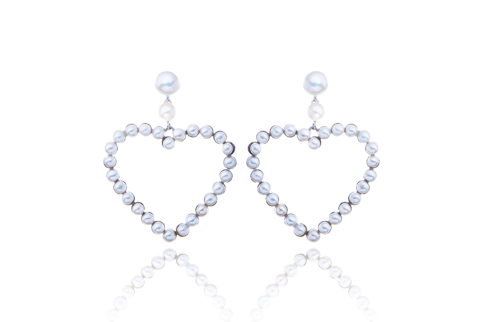 Silver Love Heart Earrings – Julie Miles Jewelry & Resort Wear