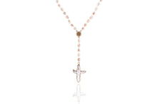 Load image into Gallery viewer, Rosary Cross Necklace