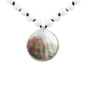Double Shell Swarovski Pearl Necklace