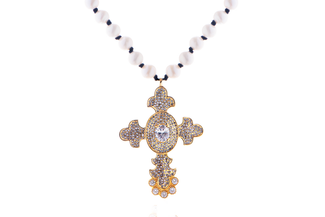 Gold Sultan Cross Necklace